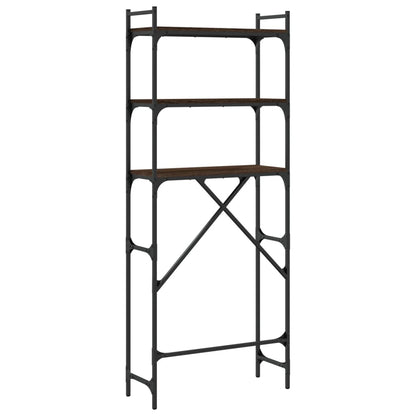 Waschmaschinenregal Braun Eichen-Optik 67x25x163 cm - Pazzar.ch