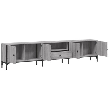 TV-Schrank mit Schublade Grau Sonoma 200x25x44 cm Holzwerkstoff - Pazzar.ch