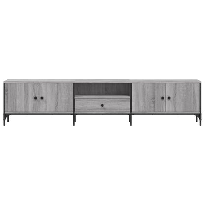 TV-Schrank mit Schublade Grau Sonoma 200x25x44 cm Holzwerkstoff - Pazzar.ch