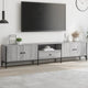 TV-Schrank mit Schublade Grau Sonoma 200x25x44 cm Holzwerkstoff