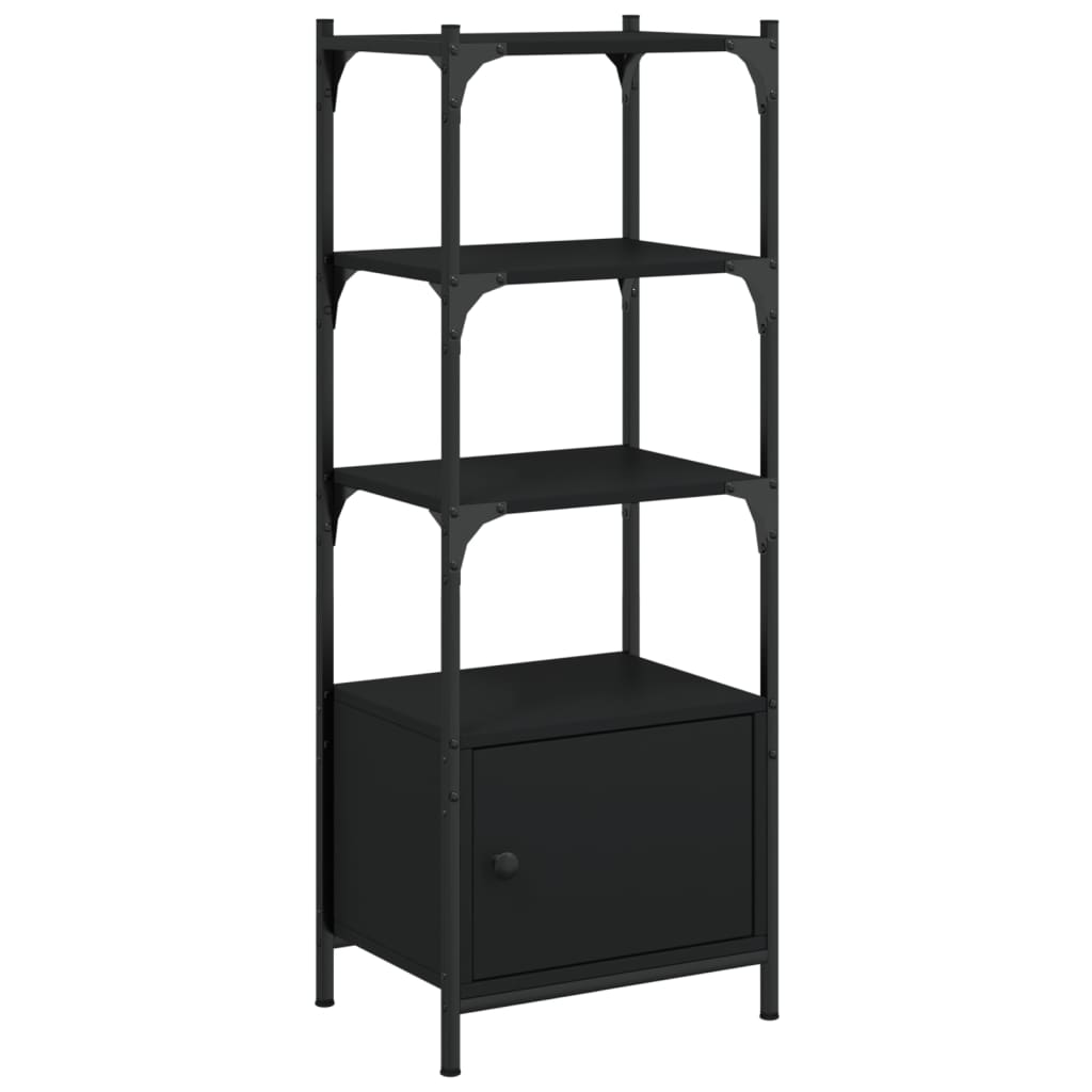 Bücherregal 3 Fächer Schwarz 41x30x109,5 cm Holzwerkstoff - Pazzar.ch