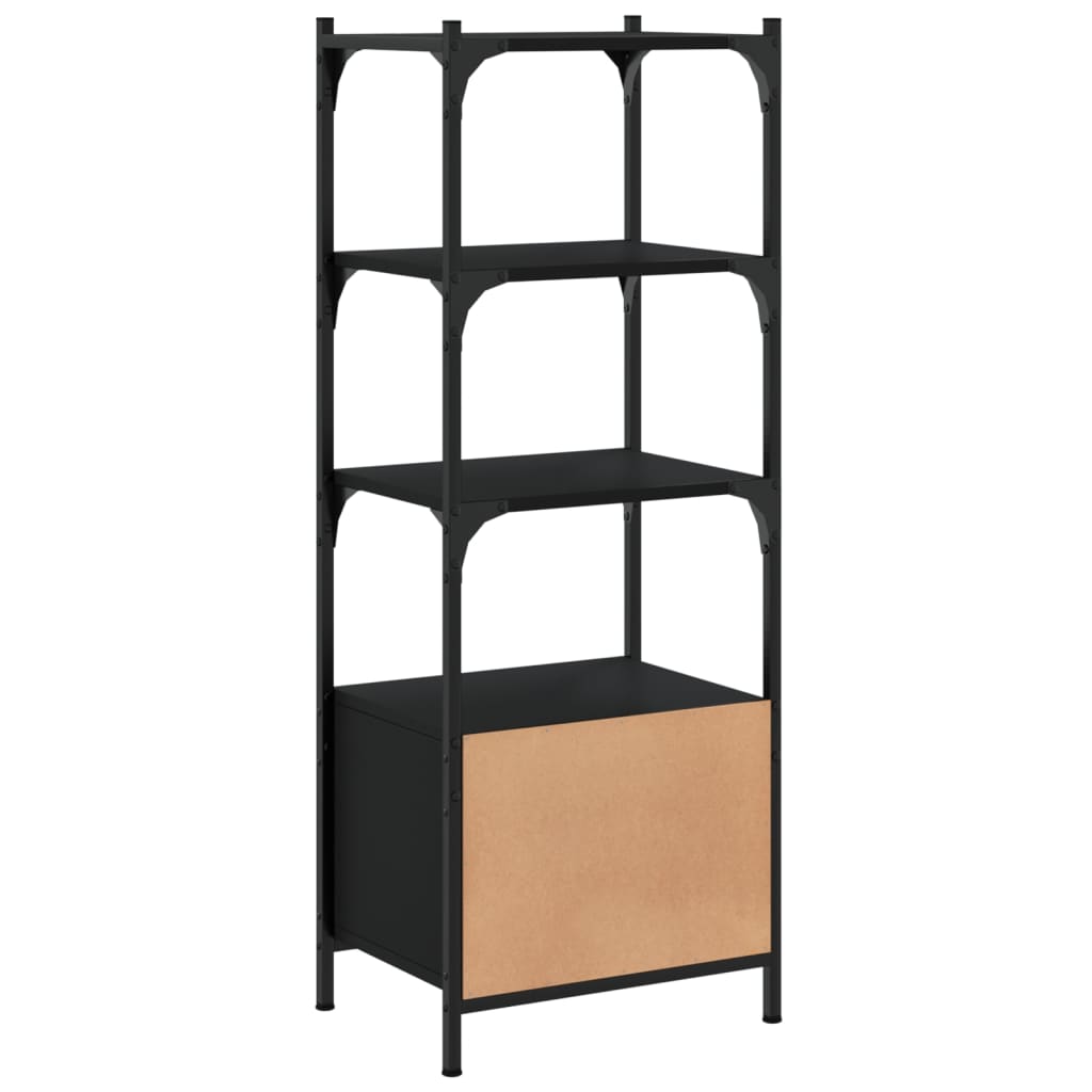Bücherregal 3 Fächer Schwarz 41x30x109,5 cm Holzwerkstoff - Pazzar.ch