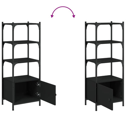 Bücherregal 3 Fächer Schwarz 41x30x109,5 cm Holzwerkstoff - Pazzar.ch