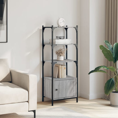 Bücherregal 3 Böden Grau Sonoma 41x30x109,5 cm Holzwerkstoff - Pazzar.ch