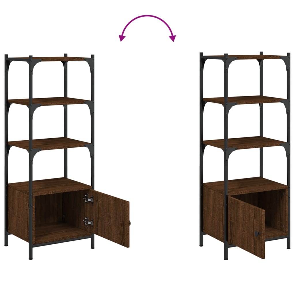 Bücherregal 3 Böden Braun Eichen-Optik 41x30x109,5 cm - Pazzar.ch