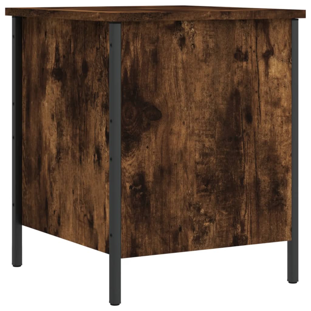 Sitzbank mit Stauraum Räuchereiche 40x42,5x50 cm Holzwerkstoff - Pazzar.ch