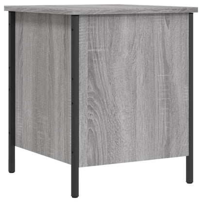 Sitzbank mit Stauraum Grau Sonoma 40x42,5x50 cm Holzwerkstoff - Pazzar.ch