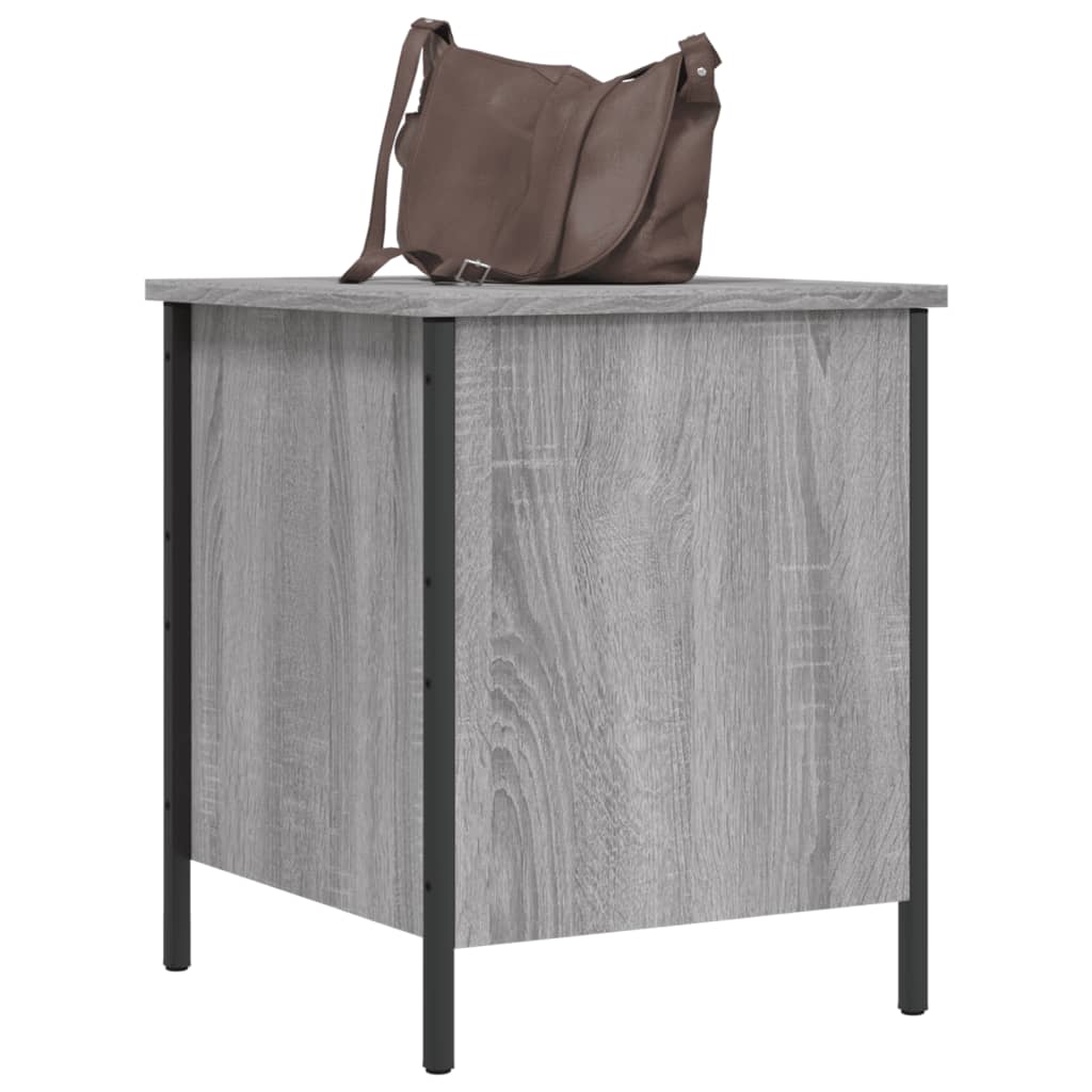Sitzbank mit Stauraum Grau Sonoma 40x42,5x50 cm Holzwerkstoff - Pazzar.ch