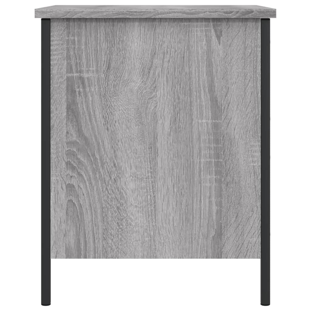 Sitzbank mit Stauraum Grau Sonoma 40x42,5x50 cm Holzwerkstoff - Pazzar.ch