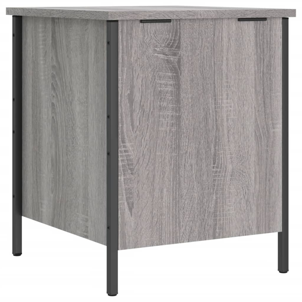 Sitzbank mit Stauraum Grau Sonoma 40x42,5x50 cm Holzwerkstoff - Pazzar.ch