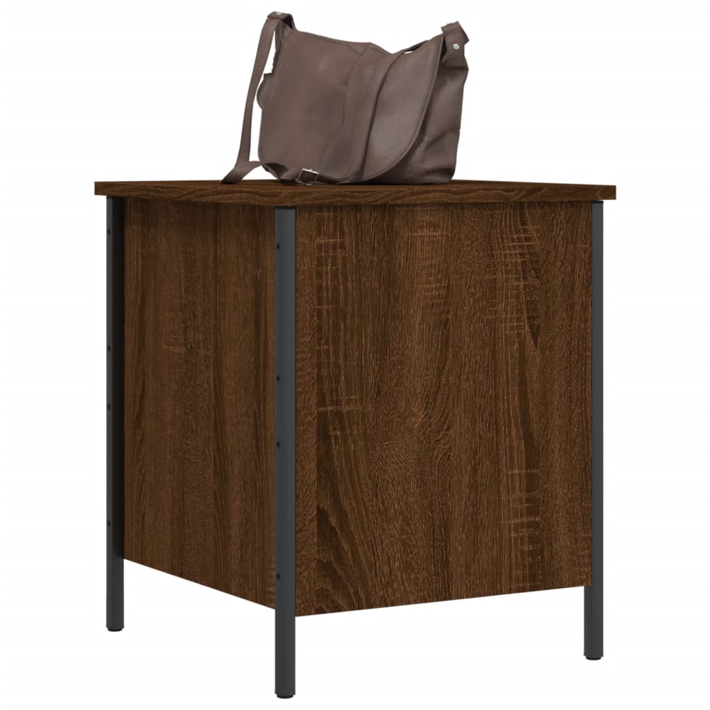 Sitzbank mit Stauraum Braun Eiche 40x42,5x50 cm Holzwerkstoff - Pazzar.ch