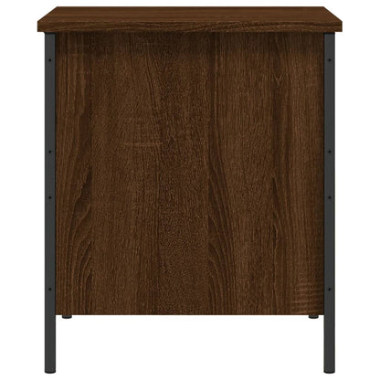 Sitzbank mit Stauraum Braun Eiche 40x42,5x50 cm Holzwerkstoff - Pazzar.ch