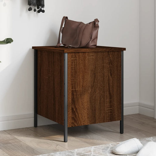 Sitzbank mit Stauraum Braun Eiche 40x42,5x50 cm Holzwerkstoff - Pazzar.ch