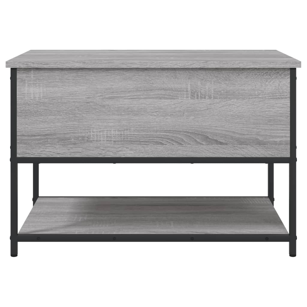 Sitzbank mit Stauraum Grau Sonoma 70x42,5x47 cm Holzwerkstoff - Pazzar.ch