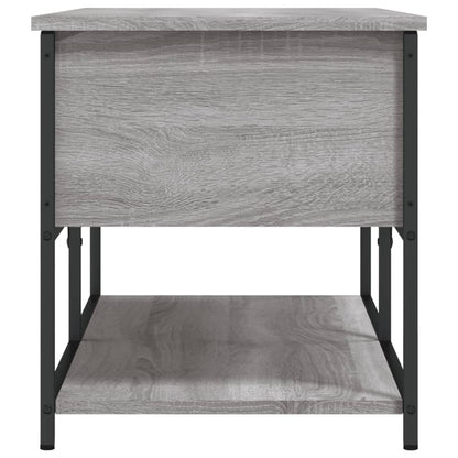 Sitzbank mit Stauraum Grau Sonoma 100x42,5x47 cm Holzwerkstoff - Pazzar.ch