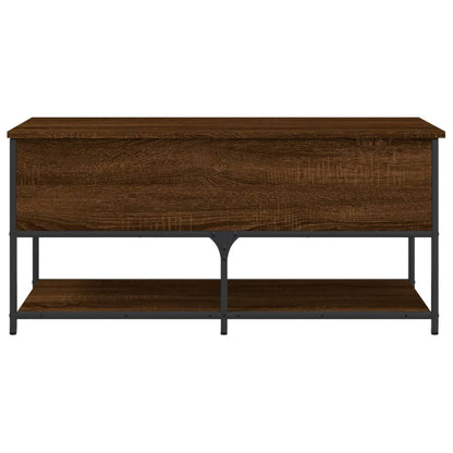 Sitzbank mit Stauraum Braun Eichen-Optik 100x42,5x47 cm - Pazzar.ch