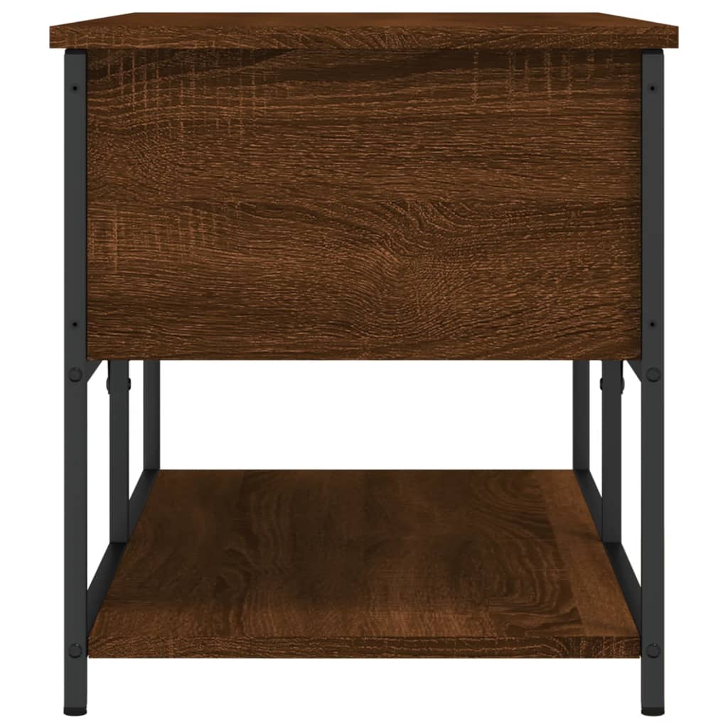 Sitzbank mit Stauraum Braun Eichen-Optik 100x42,5x47 cm - Pazzar.ch
