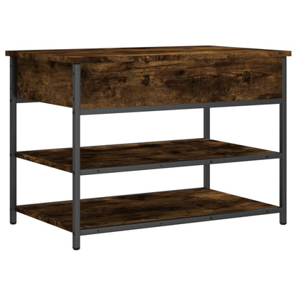 Schuhbank Räuchereiche 70x42,5x50 cm Holzwerkstoff - Pazzar.ch