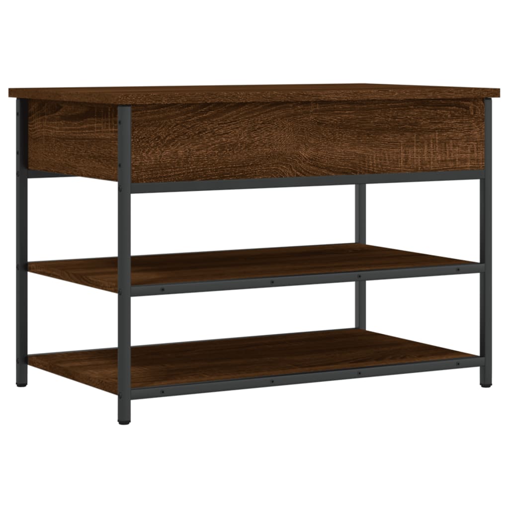Schuhbank Braun Eichen-Optik 70x42,5x50 cm Holzwerkstoff - Pazzar.ch