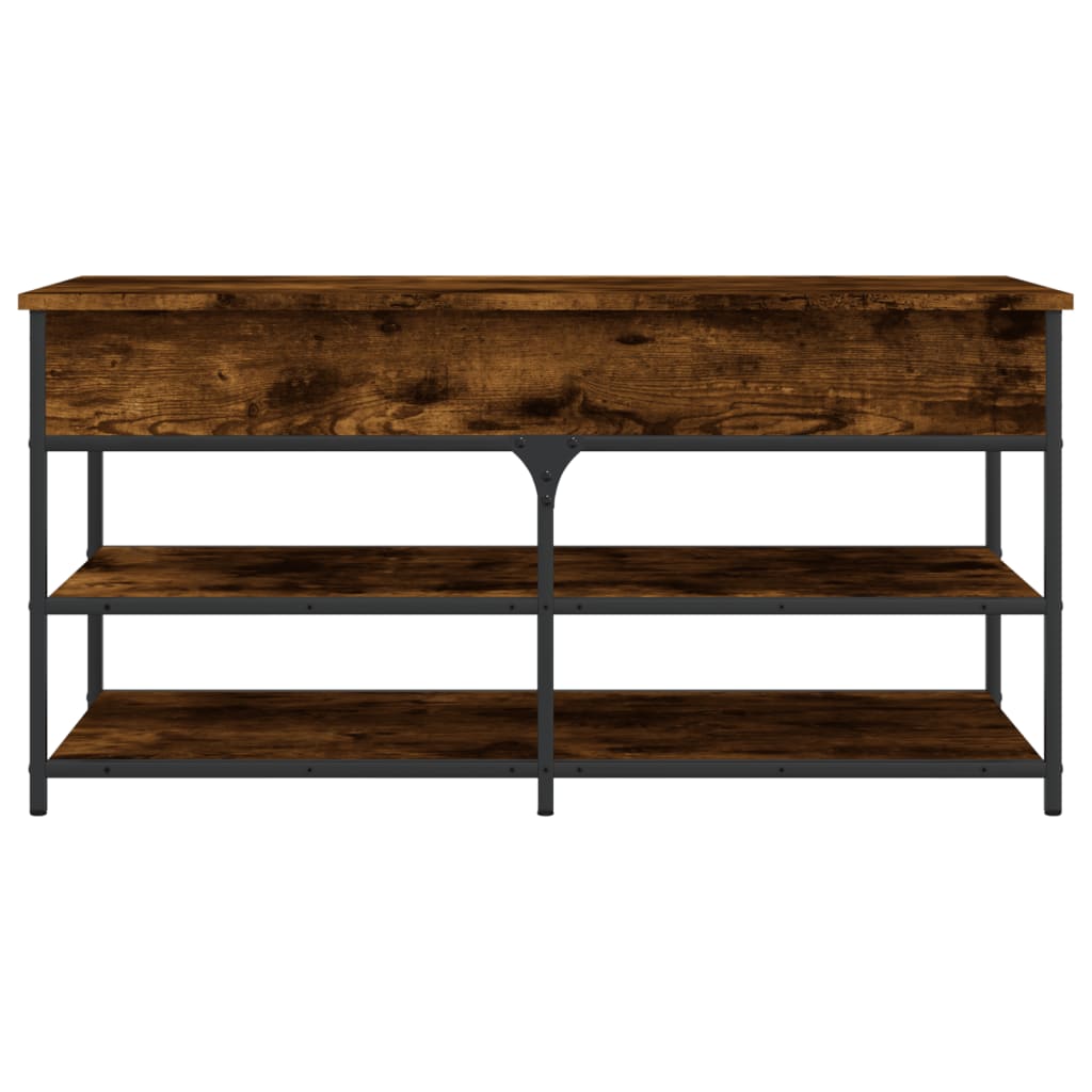 Schuhbank Räuchereiche 100x42,5x50 cm Holzwerkstoff - Pazzar.ch