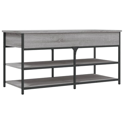 Schuhbank Grau Sonoma 100x42,5x50 cm Holzwerkstoff - Pazzar.ch