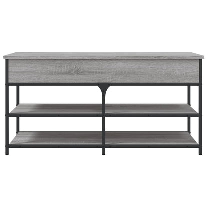 Schuhbank Grau Sonoma 100x42,5x50 cm Holzwerkstoff - Pazzar.ch