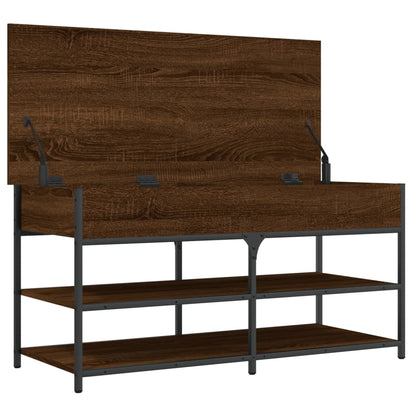 Schuhbank Braun Eichen-Optik 100x42,5x50 cm Holzwerkstoff - Pazzar.ch