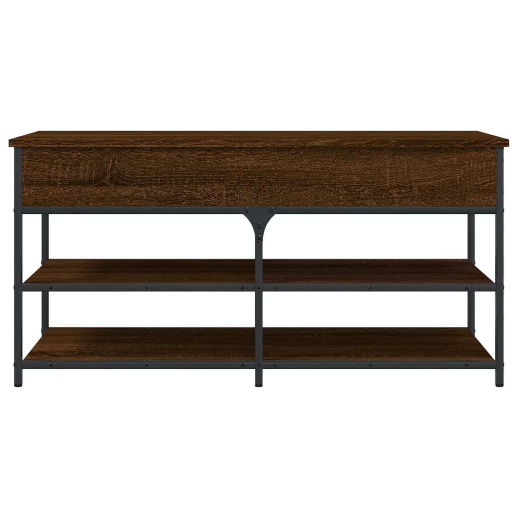 Schuhbank Braun Eichen-Optik 100x42,5x50 cm Holzwerkstoff - Pazzar.ch