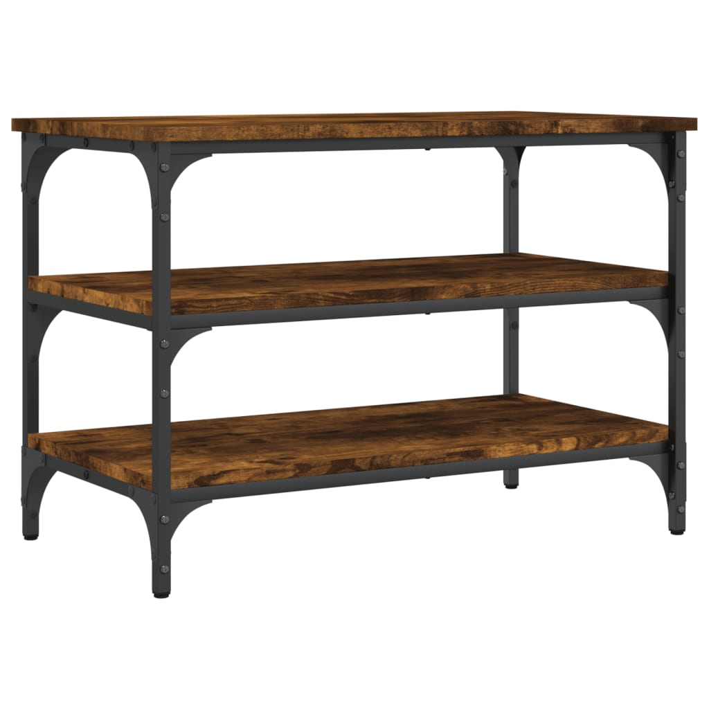 Schuhbank Räuchereiche 70x38,5x49 cm Holzwerkstoff - Pazzar.ch