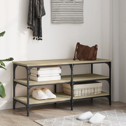 Schuhbank Sonoma-Eiche 100x38,5x49 cm Holzwerkstoff - Pazzar.ch