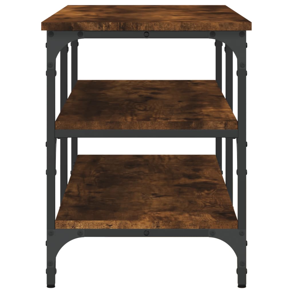 Schuhbank Räuchereiche 100x38,5x49 cm Holzwerkstoff - Pazzar.ch