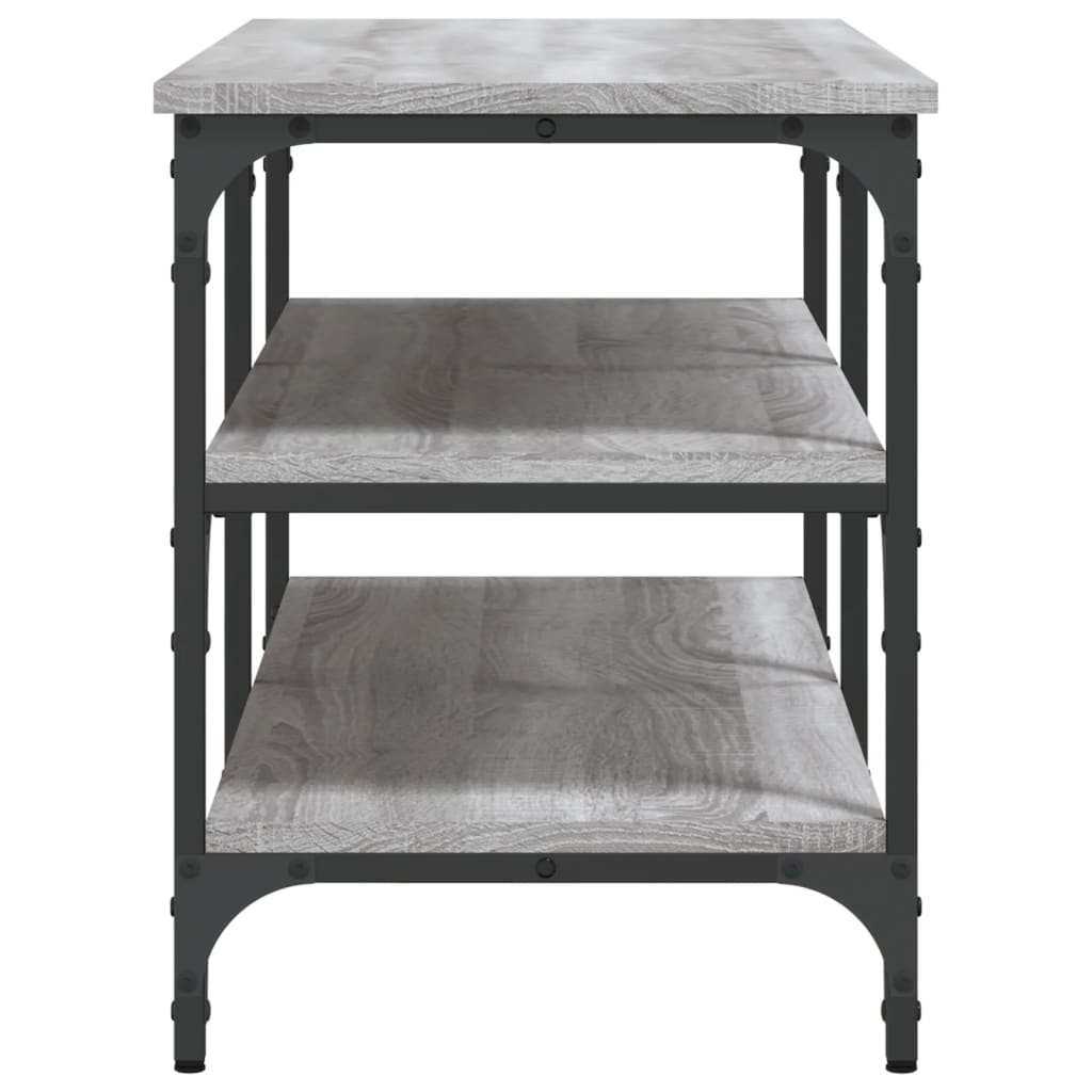Schuhbank Grau Sonoma 100x38,5x49 cm Holzwerkstoff - Pazzar.ch