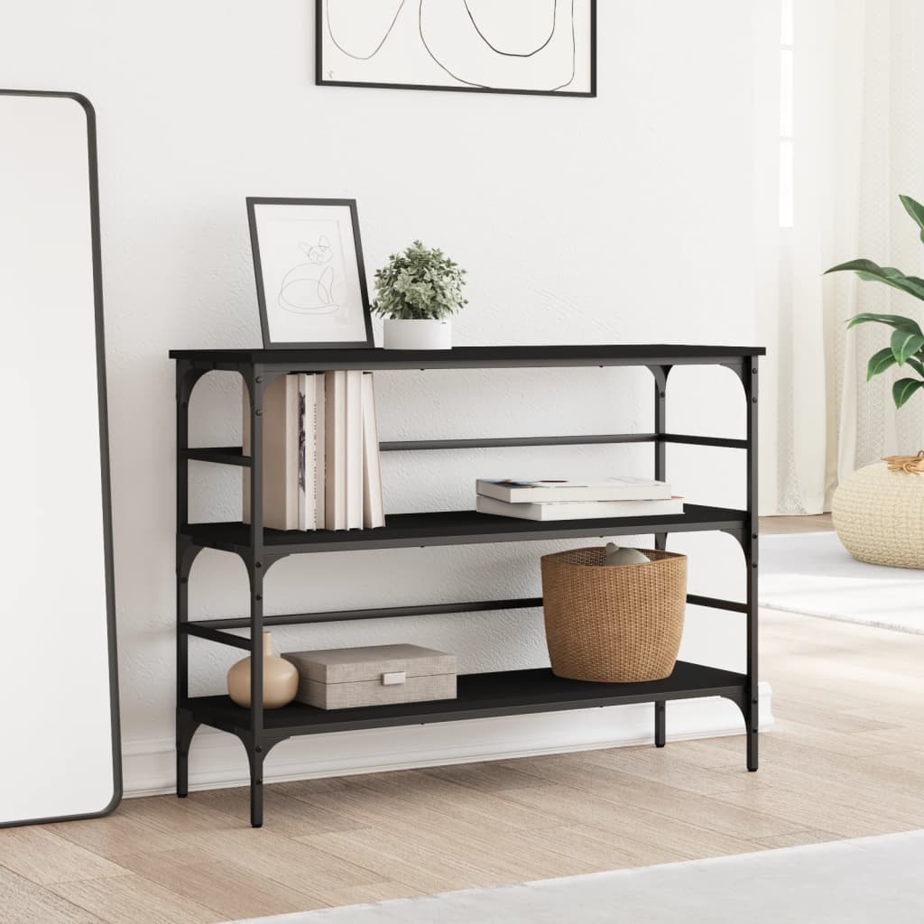 Konsolentisch Schwarz 100x32x75 cm Holzwerkstoff - Pazzar.ch
