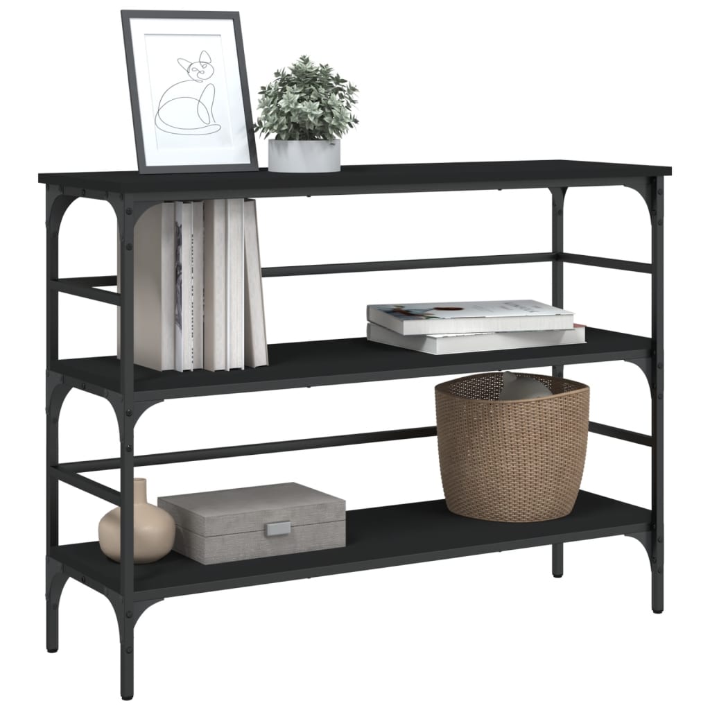 Konsolentisch Schwarz 100x32x75 cm Holzwerkstoff - Pazzar.ch