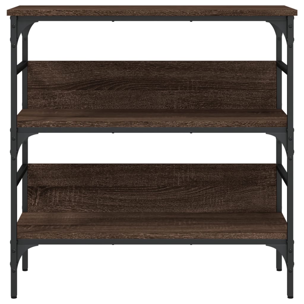 Konsolentisch Braun Eichen-Optik 75x32x75 cm Holzwerkstoff - Pazzar.ch