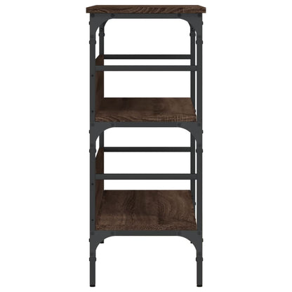 Konsolentisch Braun Eichen-Optik 75x32x75 cm Holzwerkstoff - Pazzar.ch