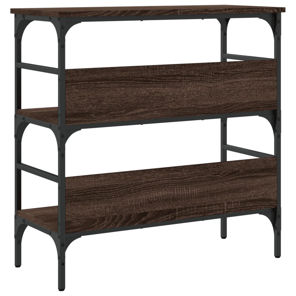 Konsolentisch Braun Eichen-Optik 75x32x75 cm Holzwerkstoff - Pazzar.ch
