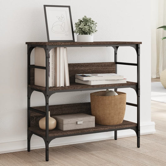 Konsolentisch Braun Eichen-Optik 75x32x75 cm Holzwerkstoff - Pazzar.ch