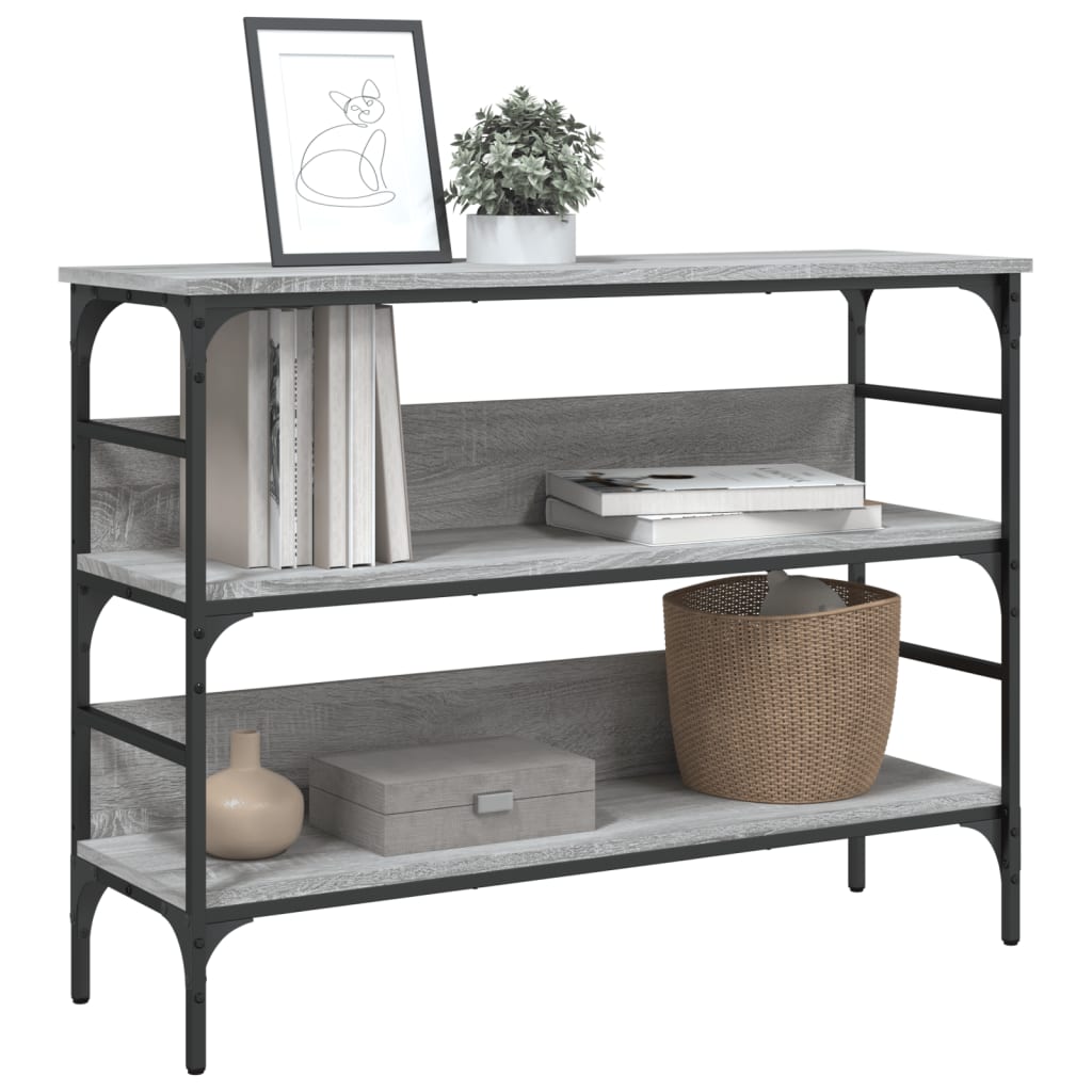 Konsolentisch Grau Sonoma 100x32x75 cm Holzwerkstoff - Pazzar.ch