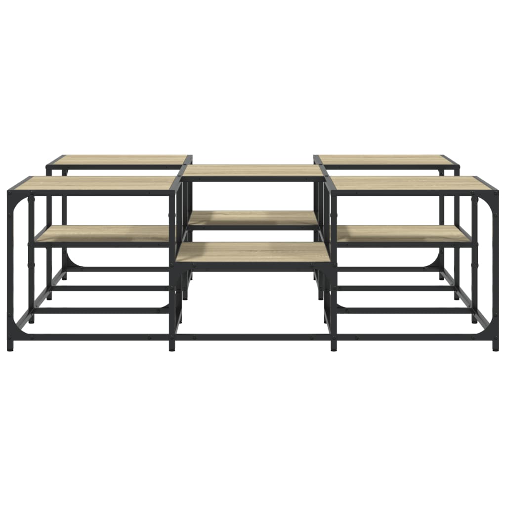 Couchtisch Sonoma-Eiche 121x121x40 cm Holzwerkstoff - Pazzar.ch