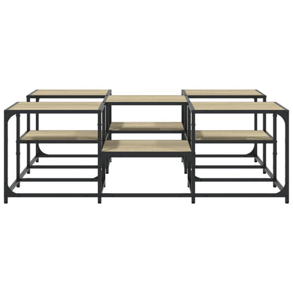 Couchtisch Sonoma-Eiche 121x121x40 cm Holzwerkstoff - Pazzar.ch