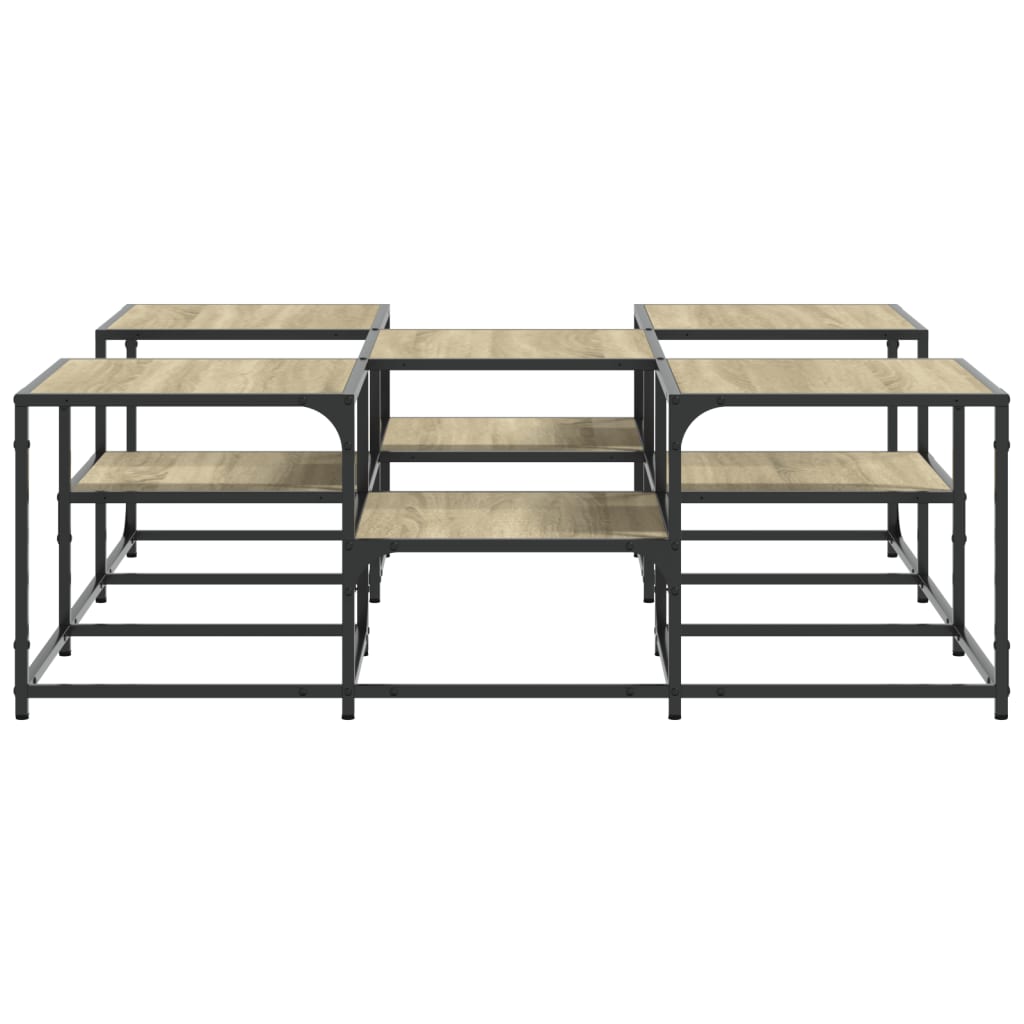 Couchtisch Sonoma-Eiche 121x121x40 cm Holzwerkstoff - Pazzar.ch
