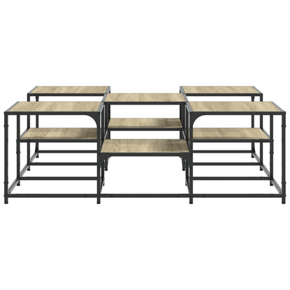 Couchtisch Sonoma-Eiche 121x121x40 cm Holzwerkstoff - Pazzar.ch