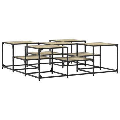 Couchtisch Sonoma-Eiche 121x121x40 cm Holzwerkstoff - Pazzar.ch