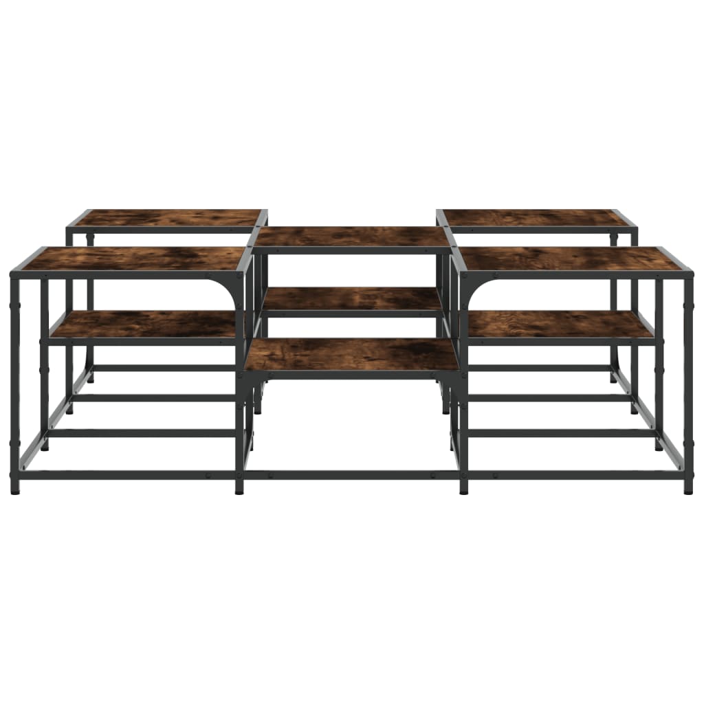 Couchtisch Räuchereiche 121x121x40 cm Holzwerkstoff - Pazzar.ch