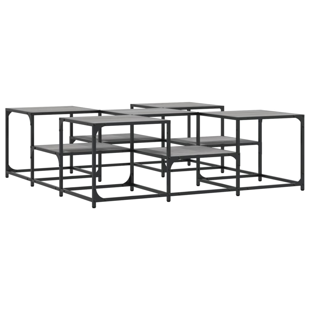 Couchtisch Grau Sonoma 121x121x40 cm Holzwerkstoff - Pazzar.ch