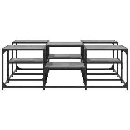 Couchtisch Grau Sonoma 121x121x40 cm Holzwerkstoff - Pazzar.ch