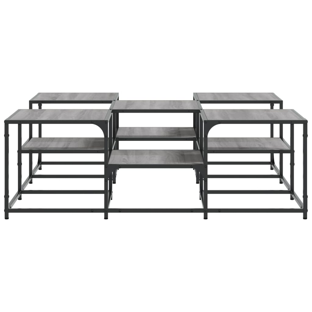 Couchtisch Grau Sonoma 121x121x40 cm Holzwerkstoff - Pazzar.ch