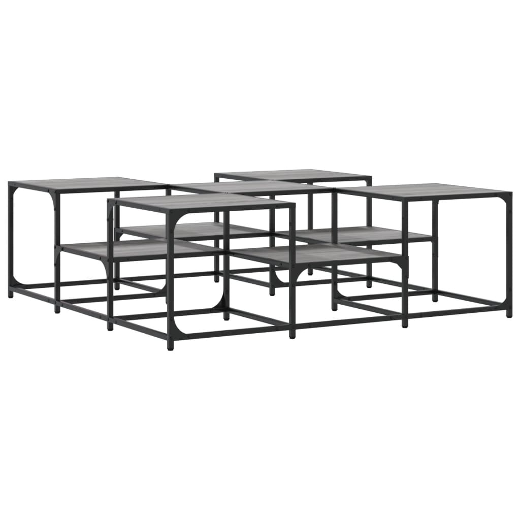 Couchtisch Grau Sonoma 121x121x40 cm Holzwerkstoff - Pazzar.ch