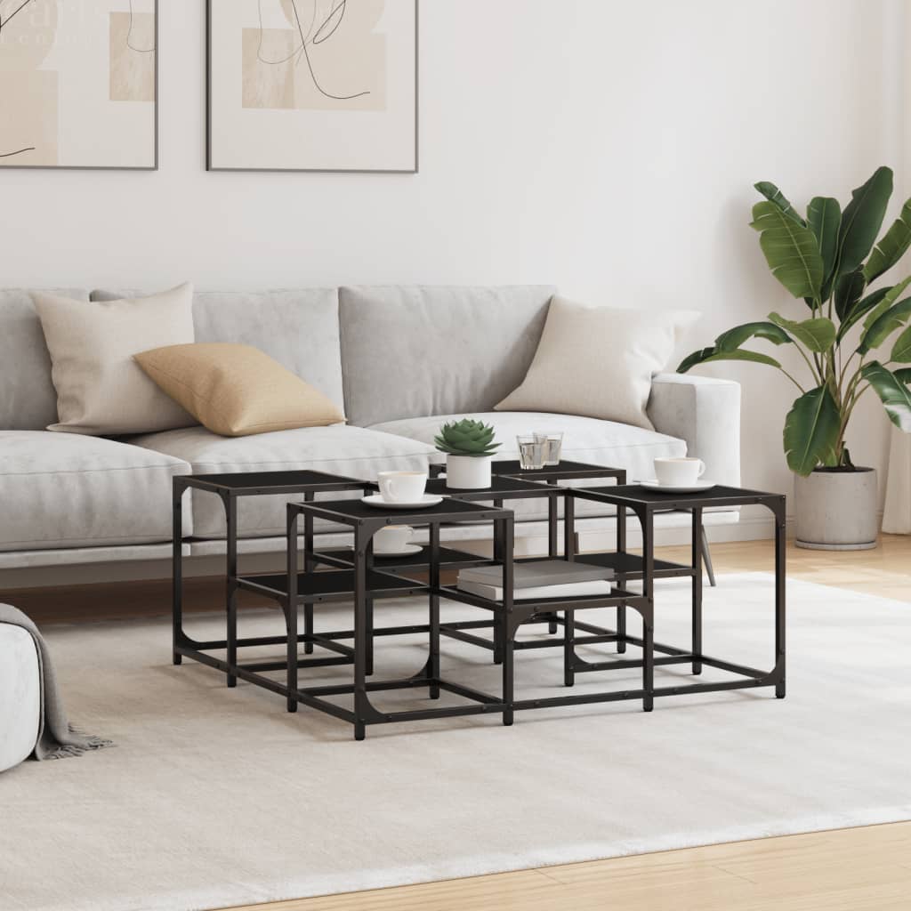Couchtisch Schwarz 91x91x40 cm Holzwerkstoff - Pazzar.ch